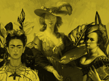 Gentileschi Vigée Le Brun y Kahlo espejo y autorretratos de tres pintoras
